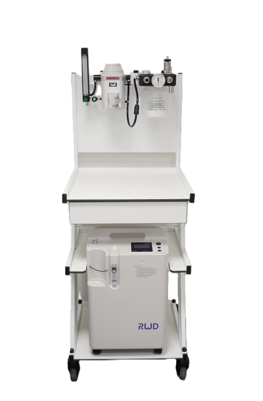 Liikuteltava anestesiakone (sis. RWD happirikastimen ja isofluraanihaihduttimen)