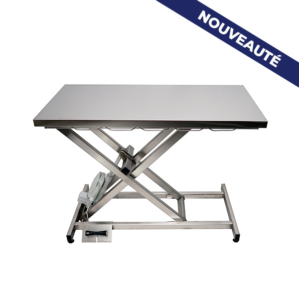 Electric consultation table ELITE flat top | pinta ruostumaton teräs tai PVC matto