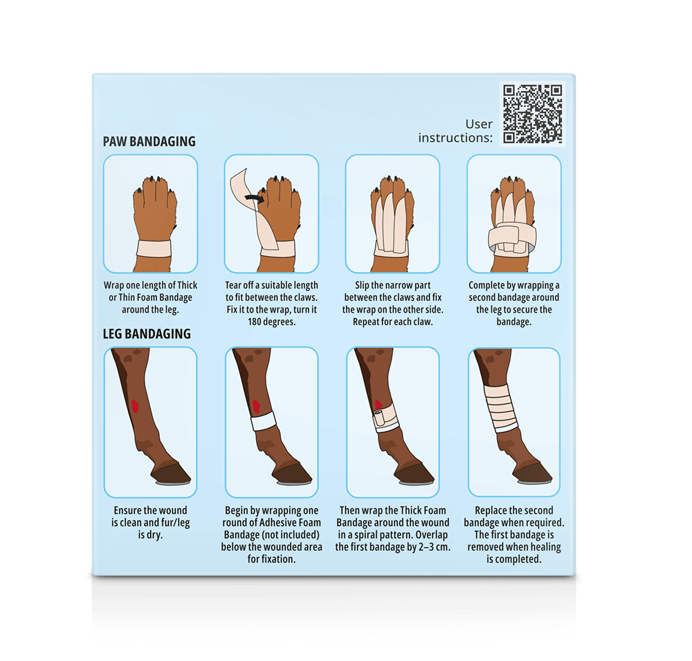 Snögg Thick Foam Bandage | 9 x 200 cm