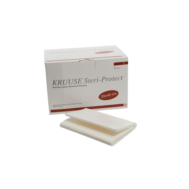KRUUSE Steri-Protect, Vet. Poultice Dressing, display box, 10/pk