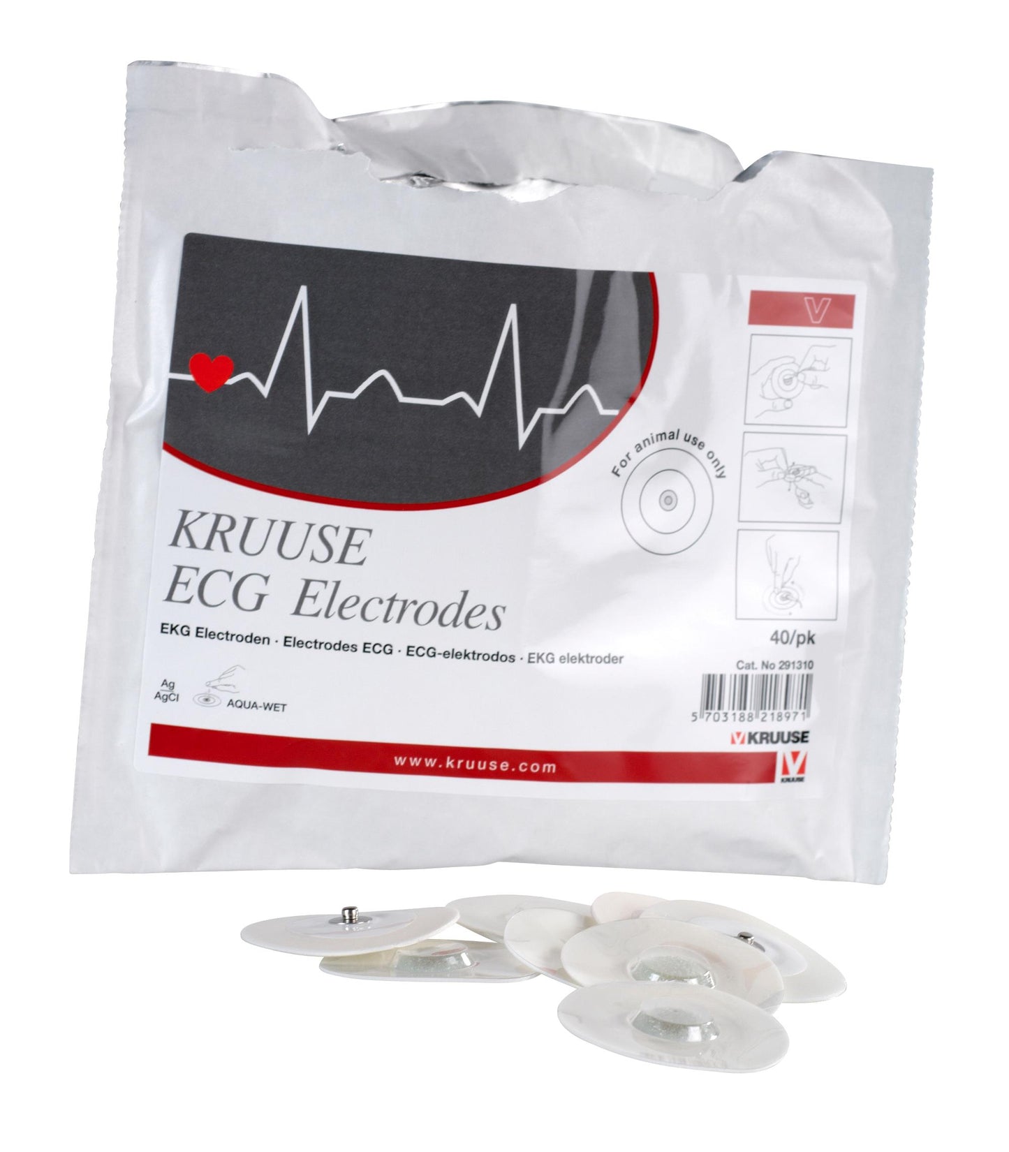 EKG tarraelektrodit, 40 kpl KRUUSE