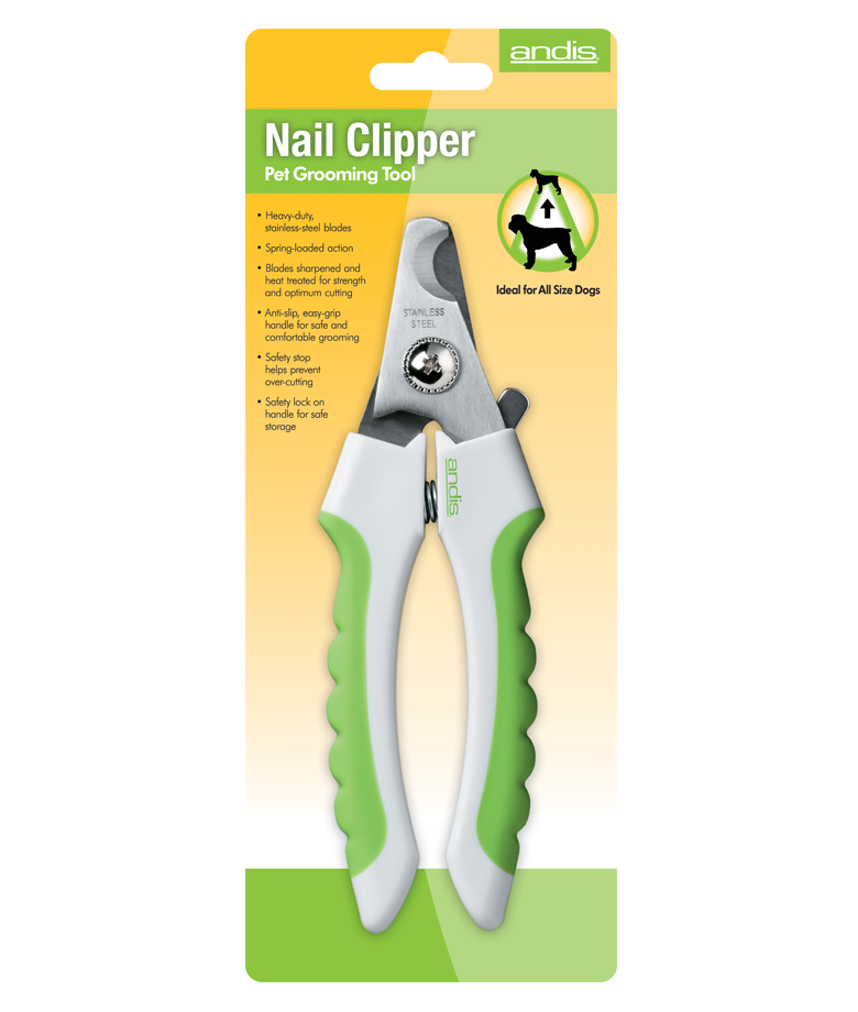 Large, Nail Clipper - White / Lime Green