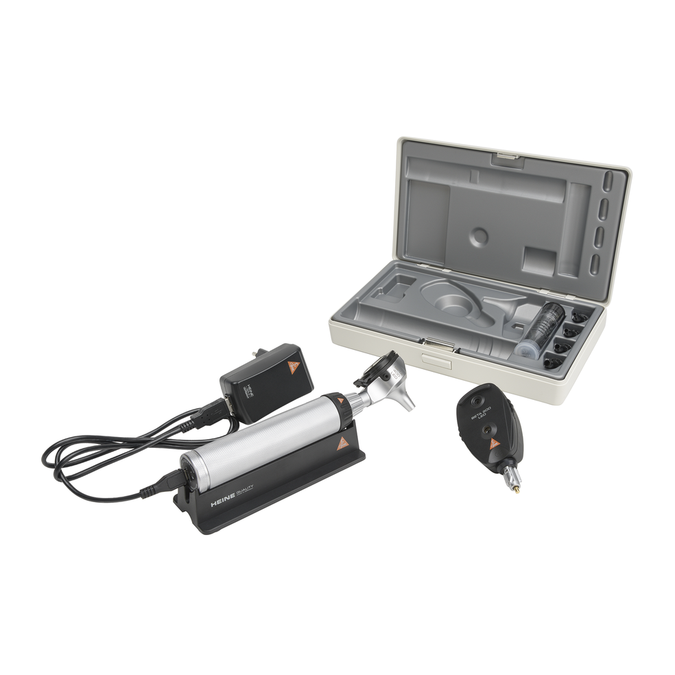 HEINE BETA Set - 200 LED Ophthalmoscope + BETA 400 LED F.O. Otoscope