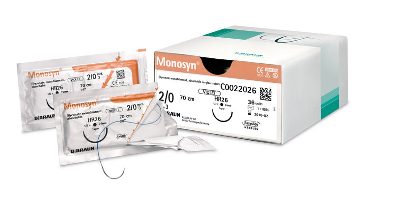 Hammaslanka Monosyn USP 5/0 (1) DS16 | Violetti tai väritön | 36kpl | Paljousalennus!