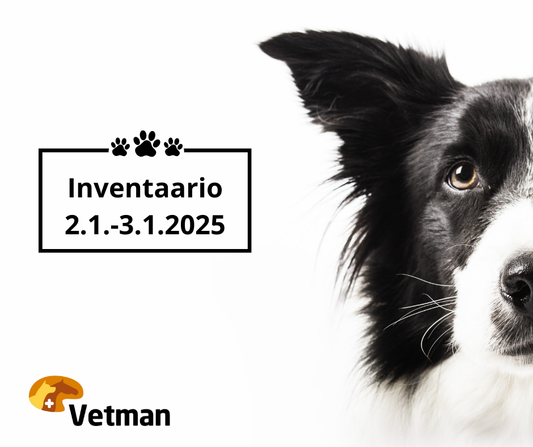 Tiedote: Vetmanin inventaario 2.–3.1.2025