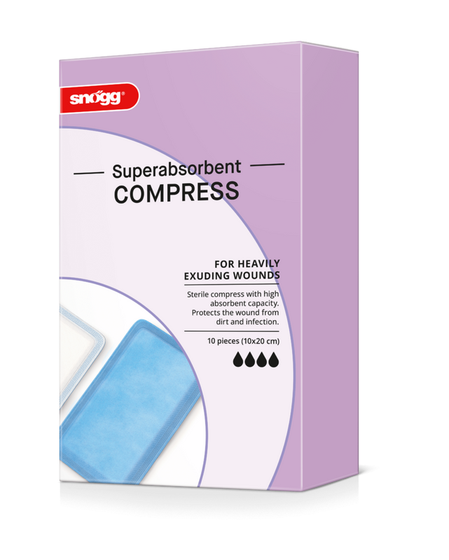 Snögg Superabsorbent Compress | 10kpl | eri kokoja