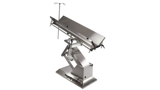 V-top ELITE surgical table 1400x530 with 4 retractable wheels and I.V. holder