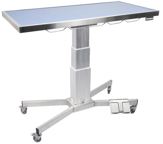 Examination table with PVC top / stainless steel frame