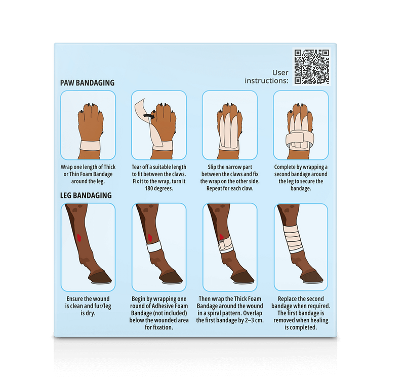 Snögg Thick Foam Bandage | 9 x 200 cm