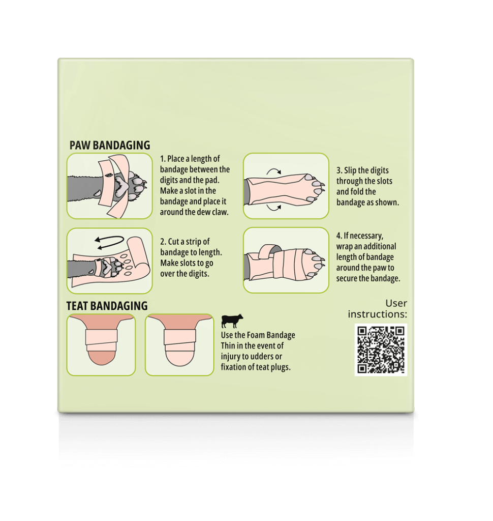 Snögg Thin Foam Bandage | 6 x 450 cm