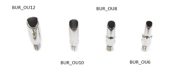 Burgess kit with open inserts Ø 6 mm