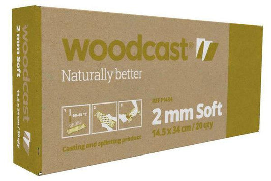 Woodcast, 2mm Soft, vented, 14.5cm x 34cm, 20pcs
