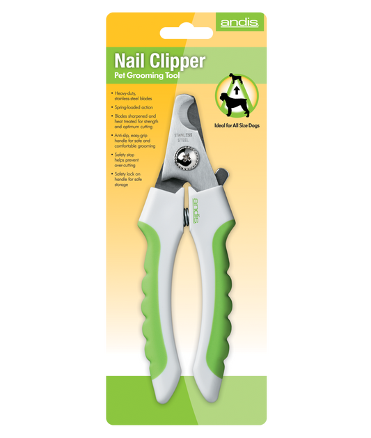 Large, Nail Clipper - White / Lime Green