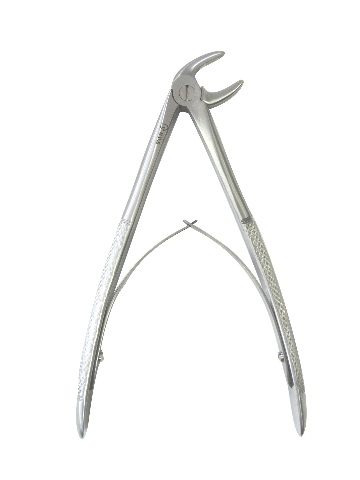 Curved forceps 45° open 20 cm