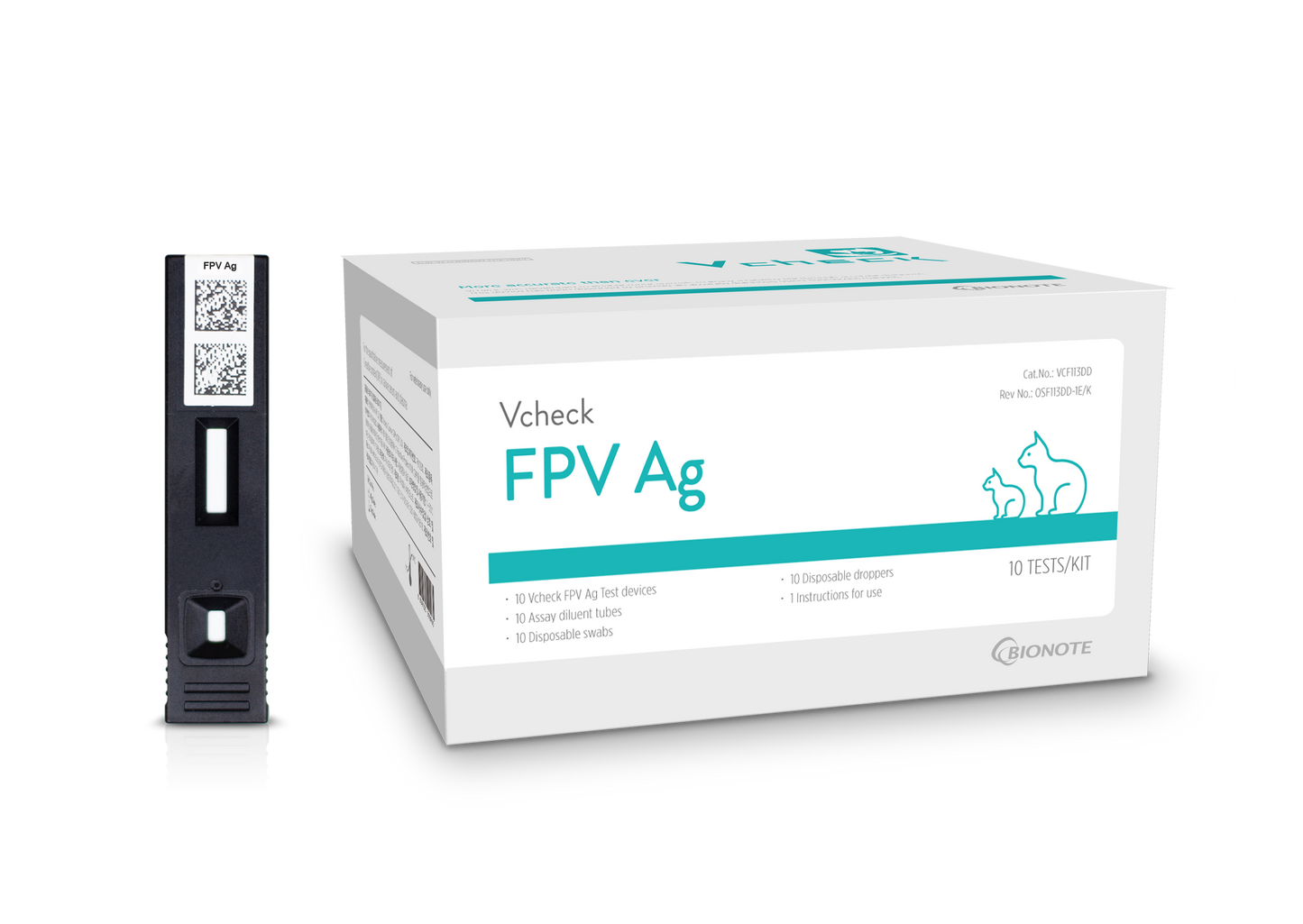 Vcheck FPV Ag (Feline Parvo Virus), 10 testiä