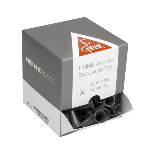 HEINE AllSpec® Kertakäyttöiset korvasuppilot 4.0 mm, 250 kpl