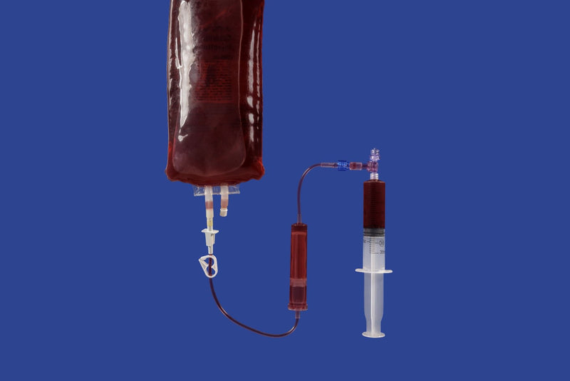 High Flow Blood Administration with Filter