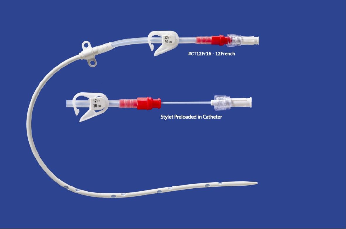 Guidewire Inserted Chest Tube