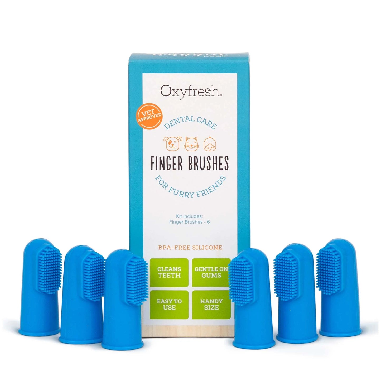 Oxyfresh Premium Pet Toothbrush Set | 6 x 6kpl