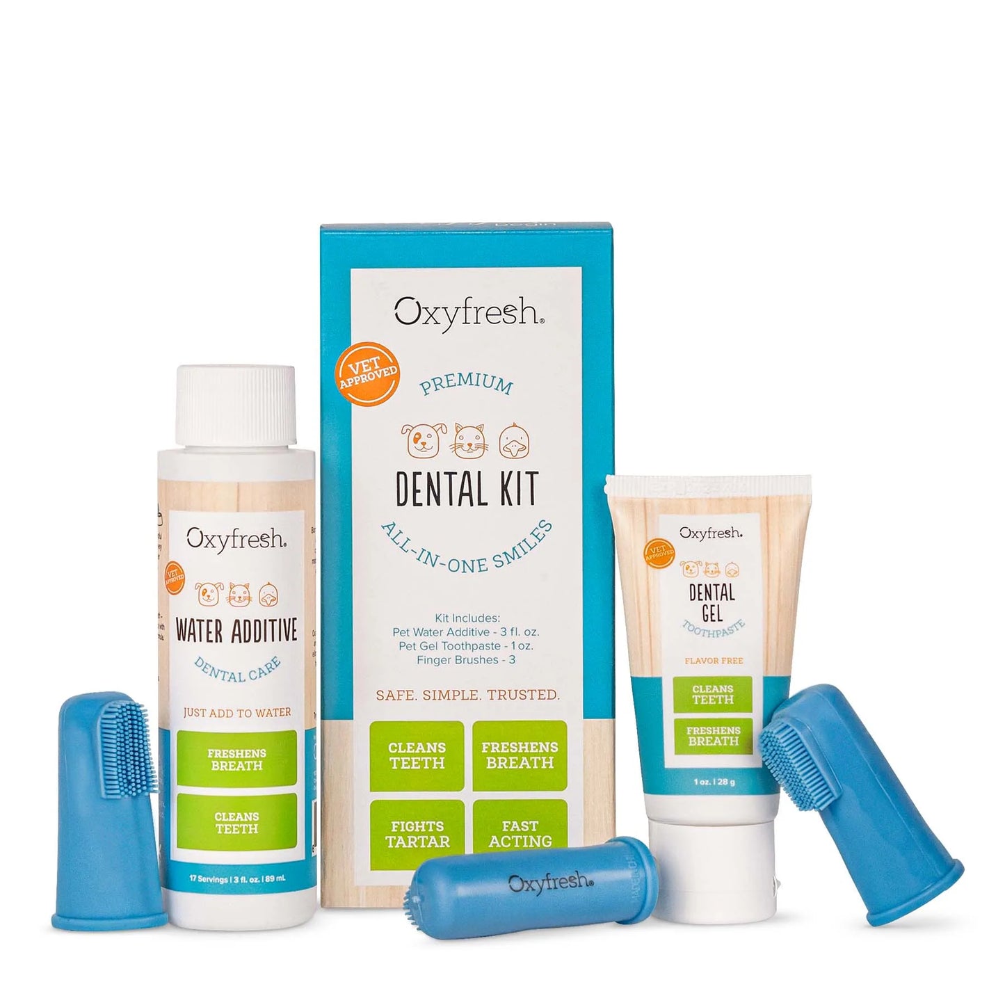 Oxyfresh Premium Pet Dental Kit | Kokeilupakkaus | 1kpl