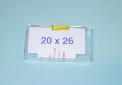 Cover glasses for counting piece 0.4mm, 20x26mm,10 kpl