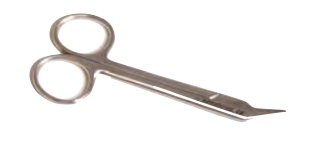 Curved nibbler scissor