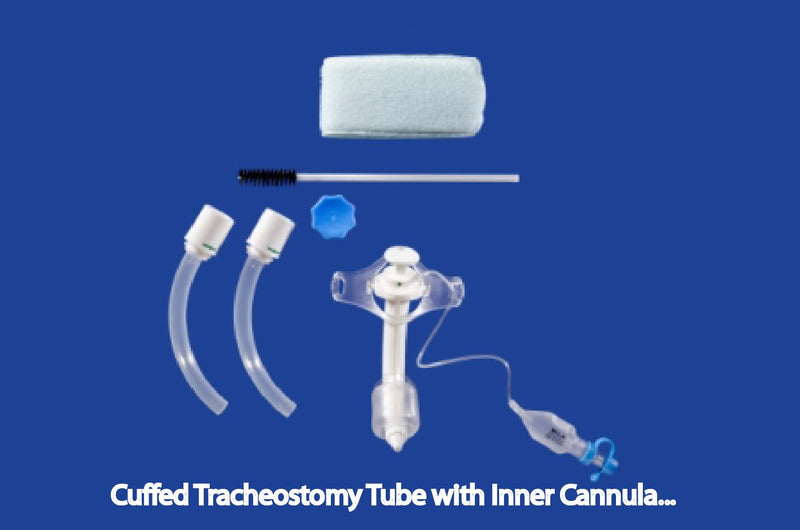 Tracheostomy Tube - Cuffed with Obturator and Inner Cannula