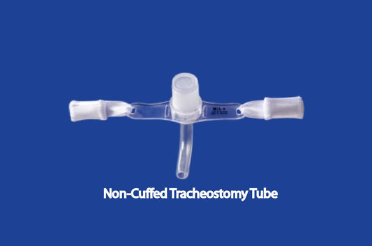 Non-Cuffed Tracheostomy Tube with 15mm Spinning Connector